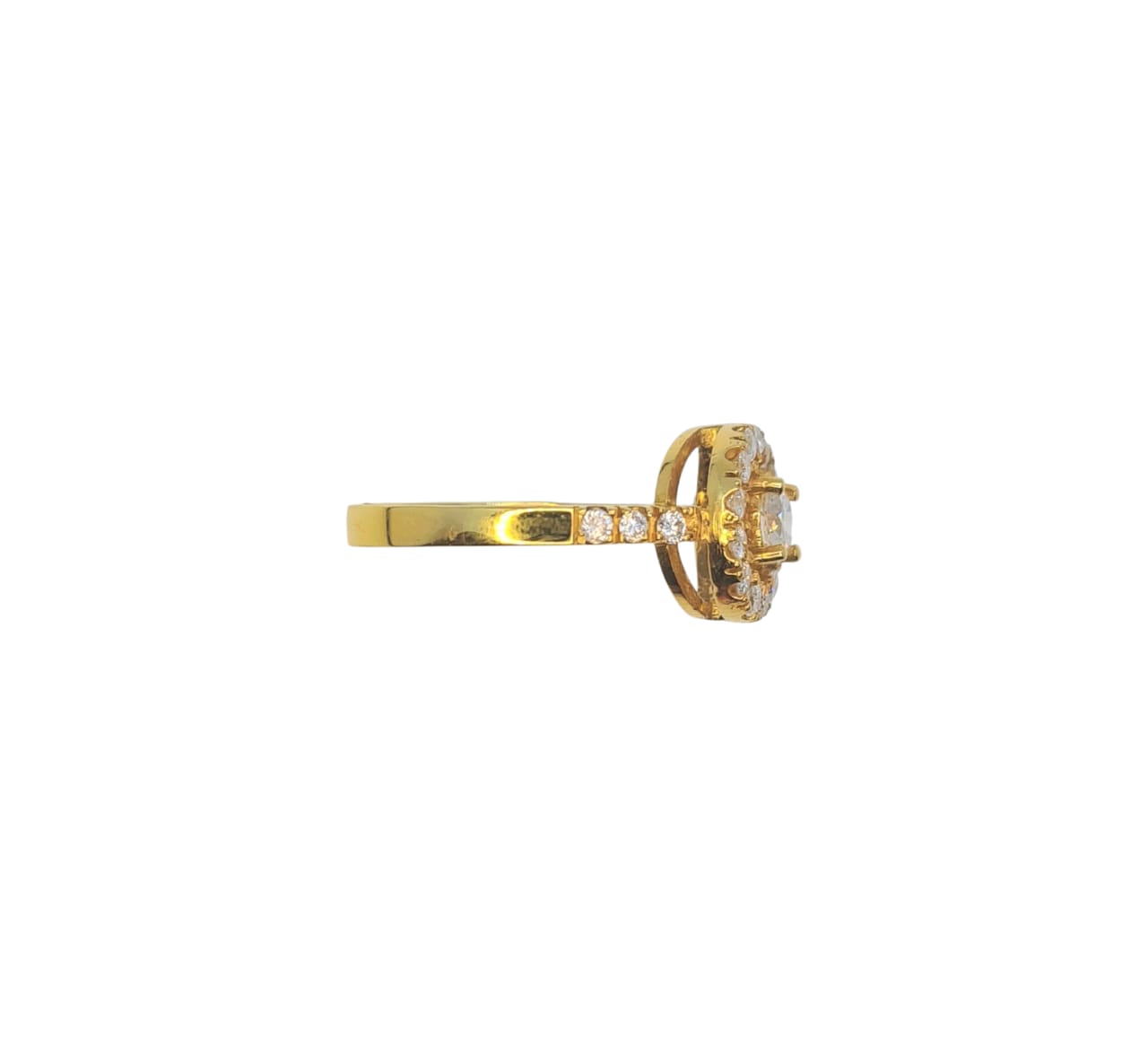 “The Eternal Spark” Diamond 14K Yellow Gold Ring - Image 3