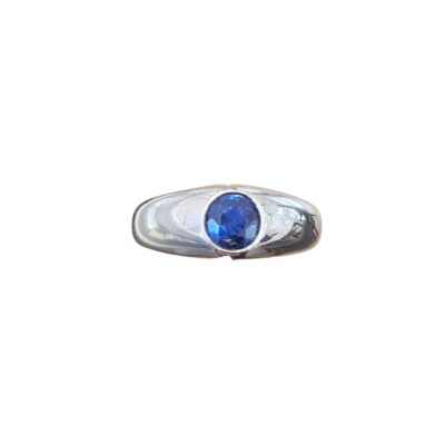 R0032 925 Silver Ring set with 1 pc Blue Sapphire (1.70Cts)